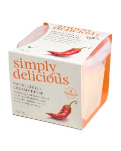 Simply Delicious  - Sweet Chilli Cream Cheese - 6 x 200g (Min 8 DSL)