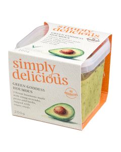 Simply Delicious  - Green Goddess Houmous - 6 x 200g (Min 8 DSL)
