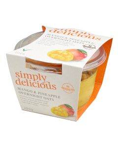 Simply Delicious  - Mango Pineapple Oats - 6 x 200g (Min 5 DSL)
