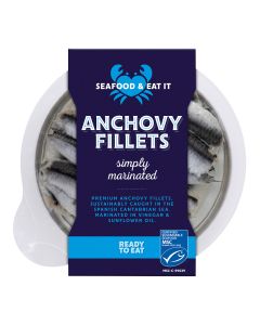 Seafood & Eat it - Anchovy Fillets Simply Marinated - 10 x 100g (Min 100 DSL)