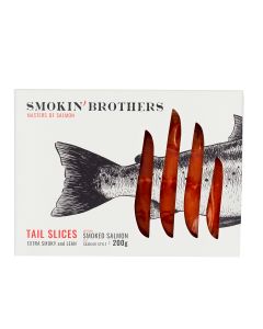 Smokin' Brothers - Smoked Salmon Tail Slices - 6 x 200g (Min 24 DSL)
