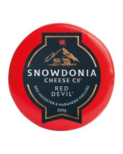 Snowdonia - Red Devil Red Leicester with Chillies & Peppers - 6 x 200g (Min 30 DSL)