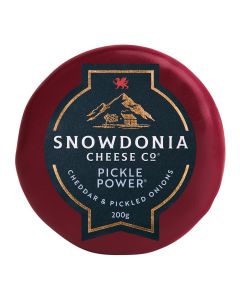 Snowdonia - Pickle Power Mature Cheddar with Pickled Onion - 6 x 200g (Min 30 DSL)
