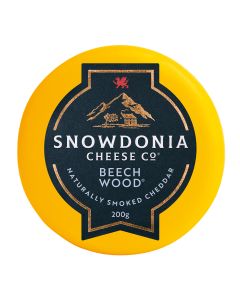 Snowdonia - Beechwood Naturally Smoked Mature Cheddar - 6 x 200g (Min 30 DSL)