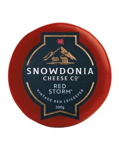 Snowdonia - Red Storm Vintage Red Leicester - 6 x 200g (Min 30 DSL)