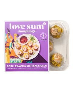 Love Sum Dumplings - Pork, Prawn and Shiitake Mushroom Siumai - 5 x 200g (Min 13 DSL)