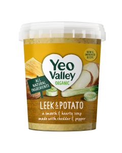 Yeo Valley - Organic Hearty Leek, Potato & Cheddar Soup - 6 x 400g (Min 10 DSL)
