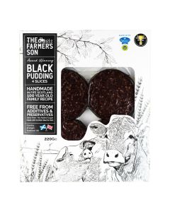 The Farmers Son - Scottish Black Pudding Slices - 6 x 220g (Min 14 DSL)