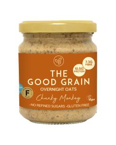 THE GOOD GRAIN - Chunky Monkey Overnight Oats - 6 x 175g (Min 5 DSL)