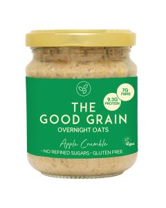 THE GOOD GRAIN - Apple Crumble Overnight Oats - 6 x 175g (Min 5 DSL)