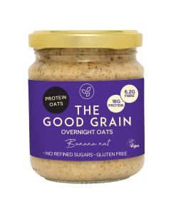 THE GOOD GRAIN - Banana Nut Protein Overnight Oats - 6 x 175g (Min 5 DSL)