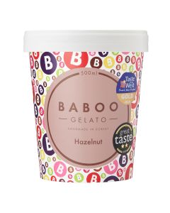 Baboo Gelato - Hazelnut Gelato - 6 x 420g