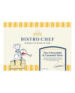Bistro Chef - Two Chocolate & Caramel Tarts - 8 x 200g