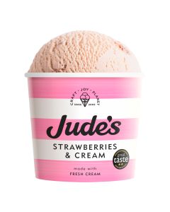 Jude's  - Strawberries & Cream Ice Cream  - 24 x 100ml