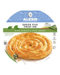 Alessis - Spinach & Feta Cheese Individual Twists - 12 x 400g