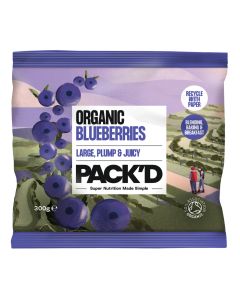 PACK'D - Organic Blueberries - 10 x 300g