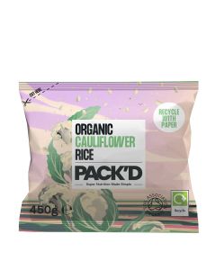 PACK'D - Organic Cauliflower Rice - 12 x 450g