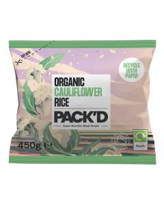PACK'D - Organic Cauliflower Rice - 12 x 450g