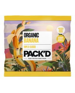 PACK'D - Organic Sliced Banana - 10 x 300g
