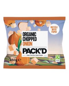 PACK'D - Organic Chopped Onion - 12 x 450g