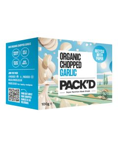 PACK'D - Organic Diced Garlic - 24 x 100g