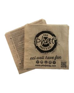 Phat Pasty Co - Branded Greaseproof Bags - 1000 x 