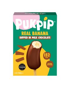 Pukpip - Real Banana Dipped in Milk Chocolate - 12 x 210g