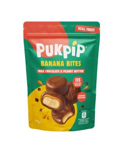 Pukpip - Banana Bites Dipped in Milk Chocolate & Peanut Butter - 10 x 172g