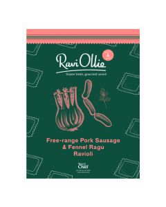 RaviOllie - Free-Range Pork Sausage & Fennel Ragu Ravioli  - 4 x 350g