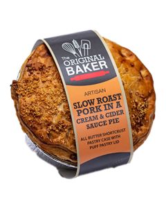 The Original Baker - Food Service Slow Roast Pork & Cider Pie - 24 x 260g