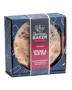 The Original Baker - Retail Packed Steak & Ale Small Pie - 27 x 260g