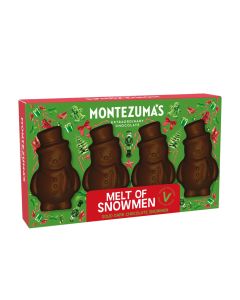 Montezuma's - Solid Dark Chocolate Snowmen  - 10 x 60g