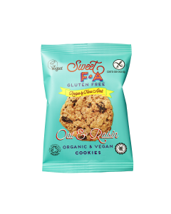 Sweet FA Gluten Free - Organic Oat & Raisin Cookies - 48 x 30g