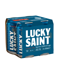 Lucky Saint - Alcohol Free Superior Unfiltered Lager Multipack - 6 x 4 x 330ml 