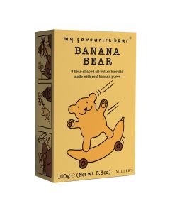 My Favourite Bear - Go Bananas Bear All Butter Biscuits with Real Banana - 12 x 100g