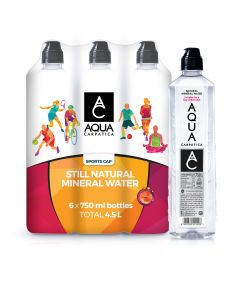 Aqua Carpatica - Natural Mineral Water Still Sportcap - 6 x 750ml