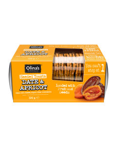 Olina's Bakehouse - Date & Apricot Seeded Toasts - 12 x 100g