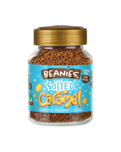 Beanies Coffee - Salted Caramel Flavour Coffee - 6 x 50g