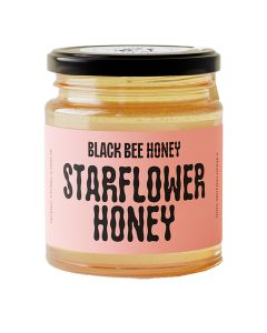 Black Bee Honey - British Starflower Honey - 6 x 227g