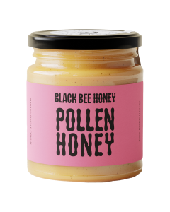 Black Bee Honey - British Honey + Pollen - 6 x 227g
