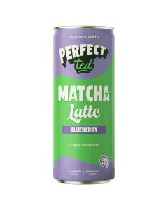 PerfectTed - Blueberry Matcha Latte Drink - 12 x 250ml