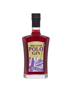 British Polo Gin - Sloe Gin Liquer Hedgerow Foraged Sloe Gin Liqueur 25% Abv - 6 x 700ml