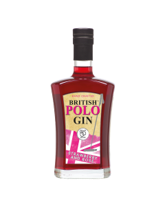 British Polo Gin - Strawbery & Rose Gin - Zero added sugar 37.5% Abv - 6 x 700ml