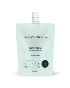 Bower Collective - Wild Mint & Bergamot Body Wash - 12 x 400ml