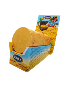 Only - Fairtrade Large Chocolate Coin in SRP (x 2 SRP's / 72 Coins) - 72 x 21.5g