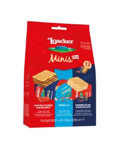 Loacker - Minis Mix Quadratini - 8 x 120g