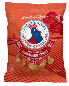The Original Chicken Crackling - Chicken Crackling with a Hint of Habanero Chilli - 10 x 35g