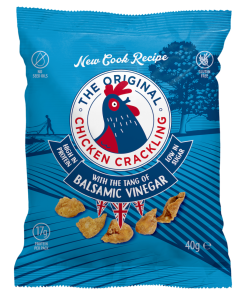 The Original Chicken Crackling - Chicken Crackling with Sea Salt & Balsamic Vinegar - 10 x 35g