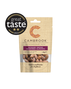 Cambrook - Hickory Smoke Seasoned Almonds  - 9 x 80g