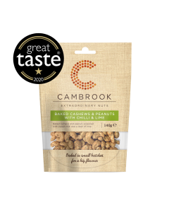 Cambrook - Baked Cashews & Peanuts with Chilli & Lime  - 10 x 140g
